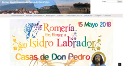 Desktop Screenshot of casasdedonpedro.es