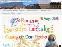 Tablet Screenshot of casasdedonpedro.es